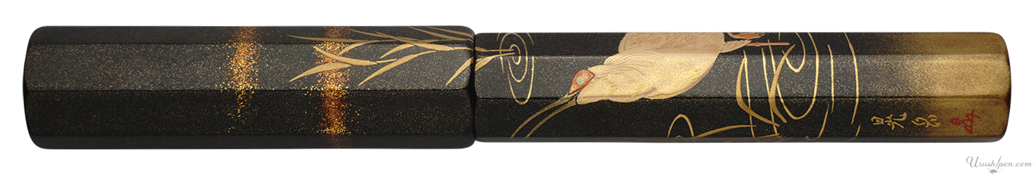 Danitrio Japanese Crested Ibis Maki-E on Sho-Hakkaku Fountain Pen